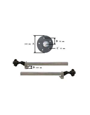 KIT EJE 1350 KG. S/F...