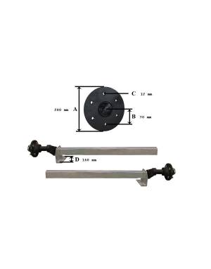 KIT EJE 1350 KG. S/F NISSAN...