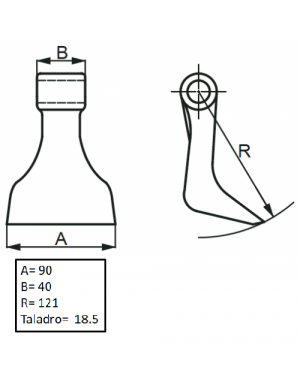 MARTILLO 46 T.18,5 40x90 R.120