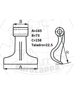 MARTILLO 49 T.22,5 73 X 165...