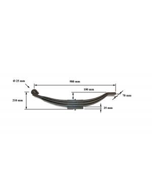 BALLESTA PARABOLICA 70 X 25...