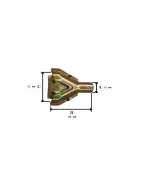 CHAPA CONO CABLE FRENO KNOTT