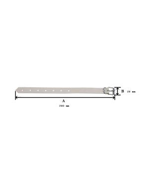 CORREA DE 20x20 BLANCA 2mm