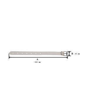 CORREA DE 30x20 BLANCA 2mm...