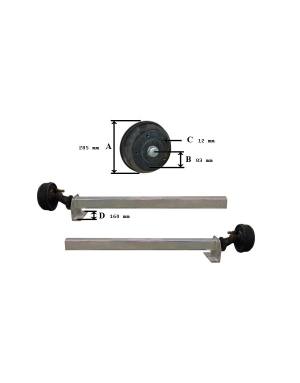 EJE 1150 KG C/F L.ROVER...