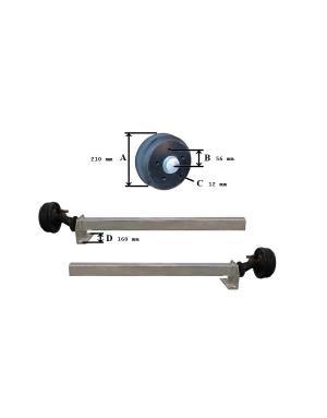 EJE 1150 KG C/F MERCEDES...
