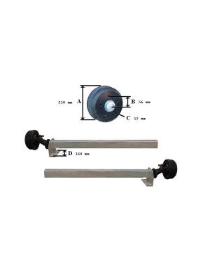 EJE 1350 KG C/F MERCEDES A...