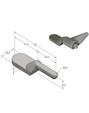 F. MACHO 10m/m M-9 S/ ZINCAR