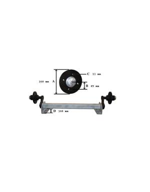KIT EJE  550 KG. S/F SEAT DCHO