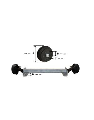 KIT EJE 1800 KG. C/F NISSAN...