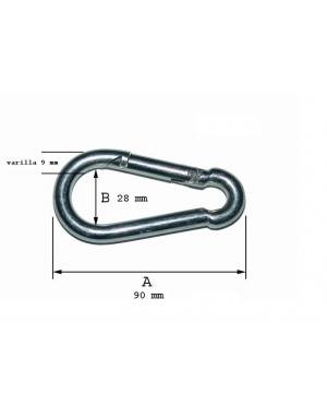 MOSQUETON DE 9mmX90mm