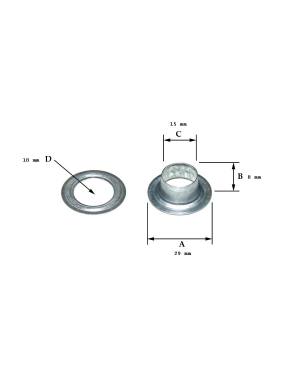 OLLAOS DEL 30 INOX. COMPLETOS
