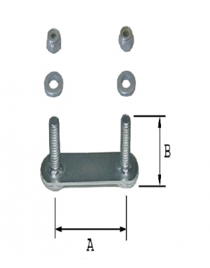 PLAQUITA 6X15 INOX CORTA...