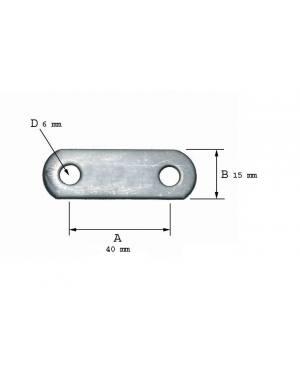 PLAQUITA S/TORNILLO INOX LARGA