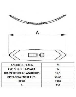 REJA VIBRO 535 B 12mm