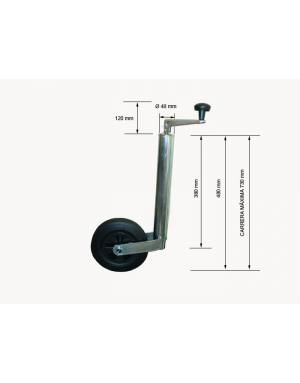 RUEDA JOCKEY 48mm PLASTICO...