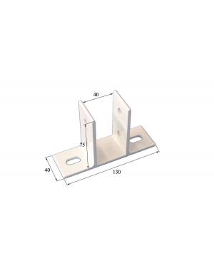 SOPORTE PIE 40 X 40 BLANCO