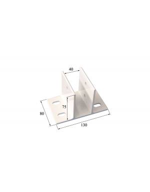SOPORTE PIE 80 X 40 BLANCO