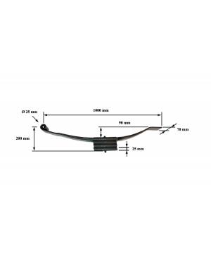 BALLESTA PARABOLICA 70 X 25...